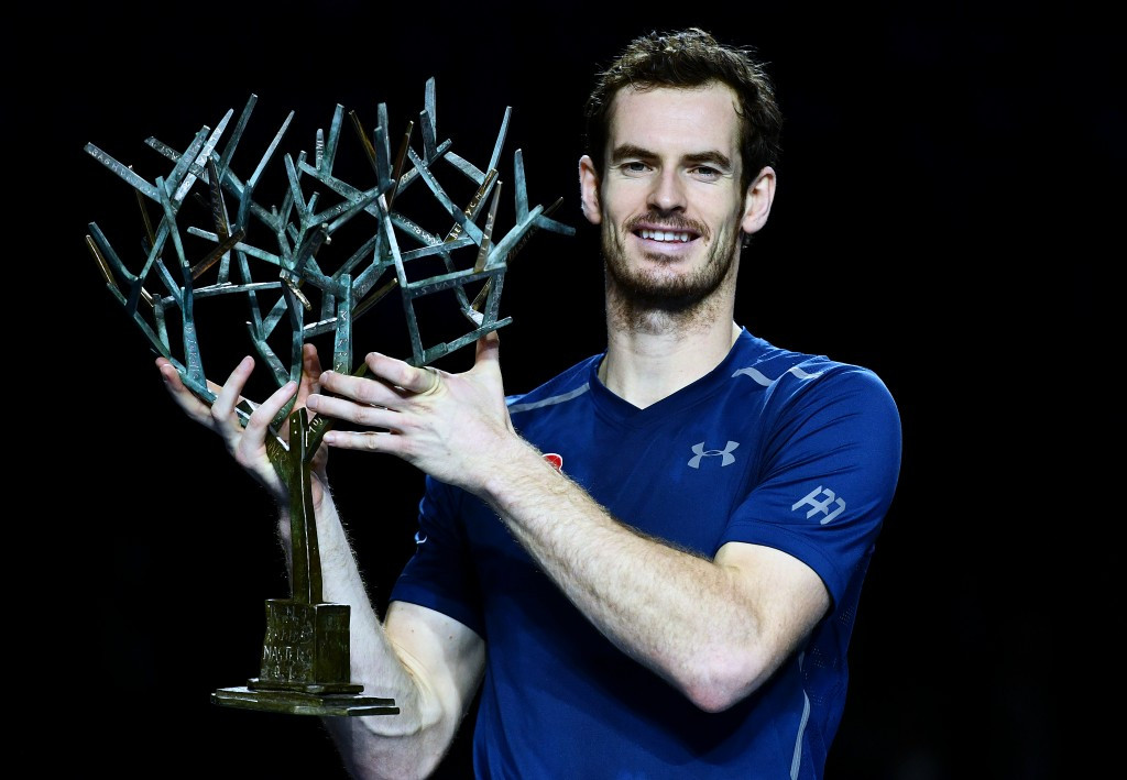 Murray celebrates world number one ranking with Paris Masters triumph