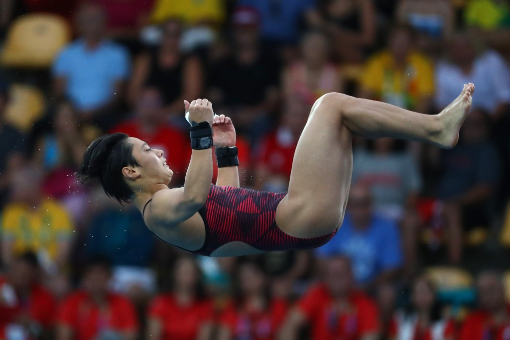 Japan's Minami Itahashi won silver in the women's 10m platform at the Diving Grand Prix ©Getty Images