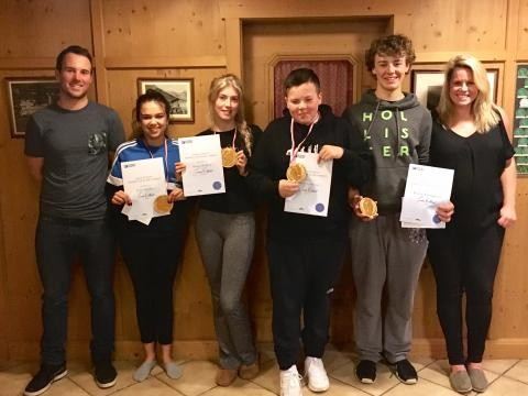 The four budding ski racers were each flown from their UK hometowns to Hintertux ©British Ski and Snowboard