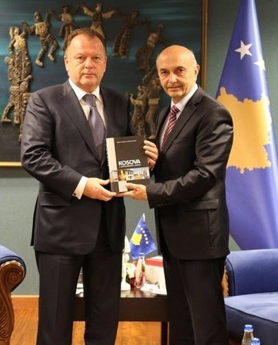 IJF President Marius Vizer has been honoured by the Kosovo Olympic Committee ©IJF