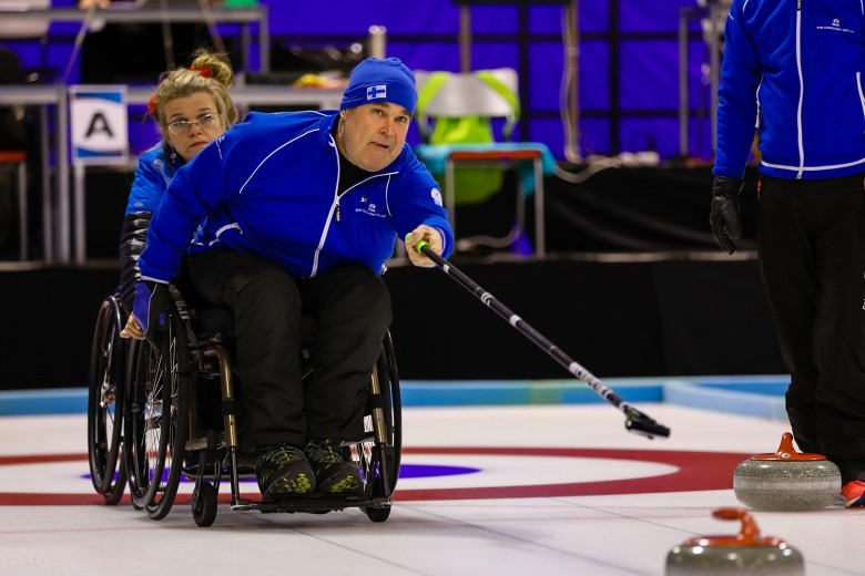 Finland made it through to the semi-finals of the World Wheelchair-B Curling Championships on home ice today ©WCF