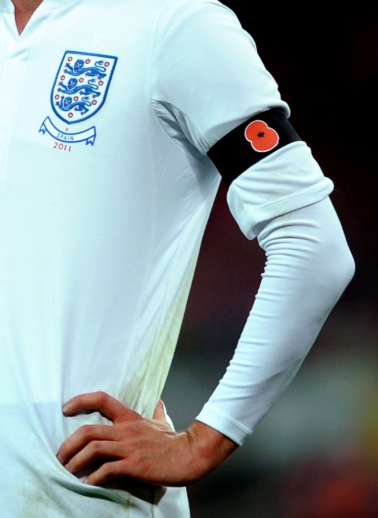 England and Scotland will defy the FIFA ban by wearing poppy armbands tomorrow ©Getty Images