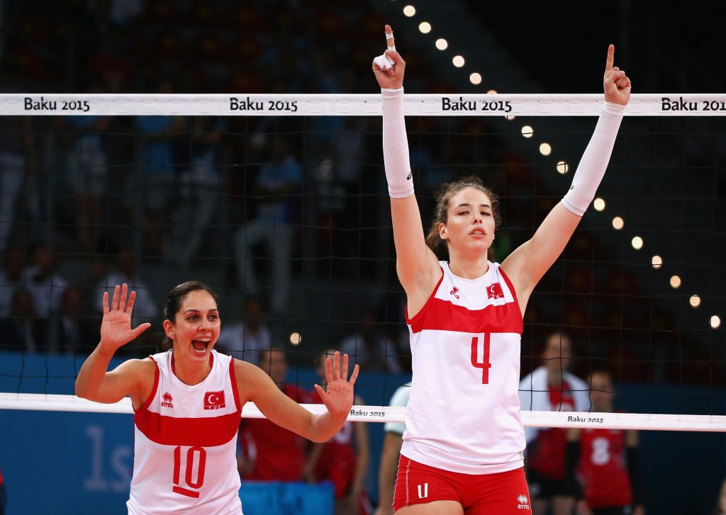 Turkey beat Azerbaijan to advance to the women's volleyball final ©Getty Images