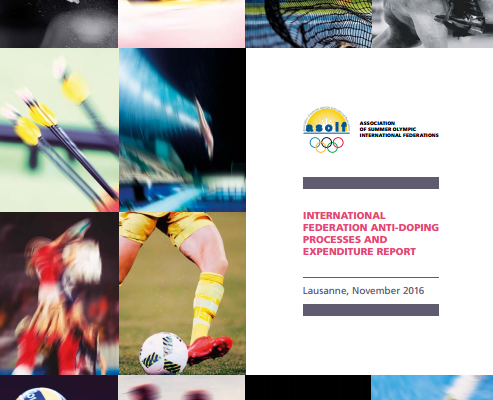 Six sports dominate anti-doping expenditure by Summer Olympic International Federations in 2015