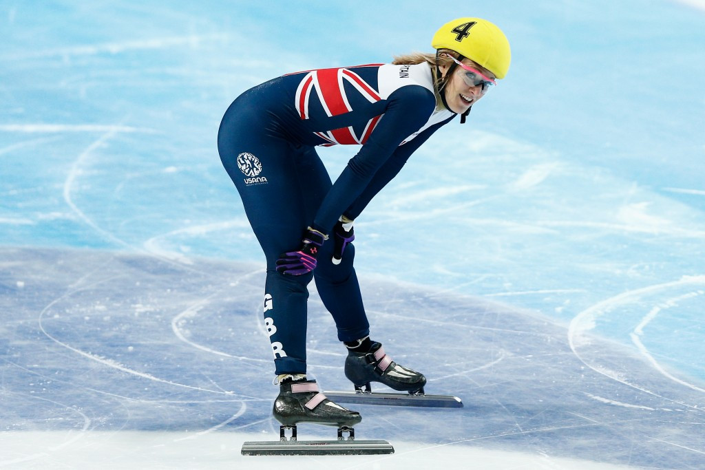 Elise Christie was among the qualifiers in the women's 500m in Salt Lake City ©Getty Images