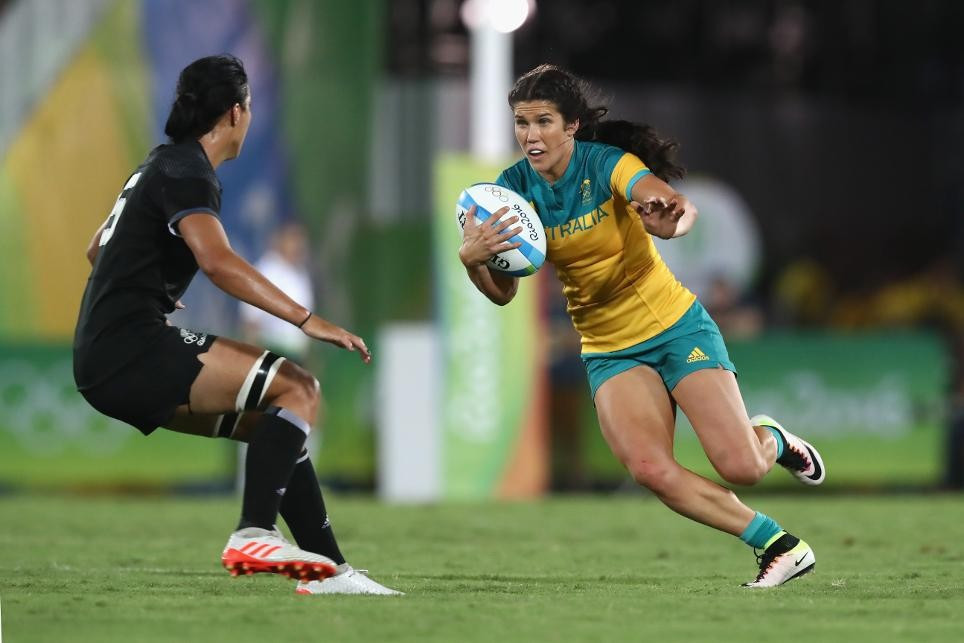 Charlotte Caslick of Australia is among the women's sevens contenders ©Getty Images