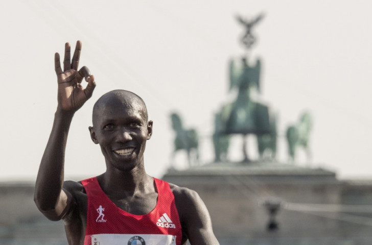 Kenya's former world marathon record holder Wilson Kipsang, pictured after finishing second in this year's Berlin Marathon, also welcomed the appointment of his friend Haile Gebrselassie to the EAF ©Getty Images