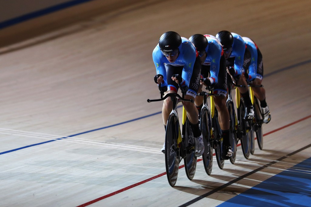Canada coast to team pursuit gold on second day of UCI Track Cycling World Cup in Apeldoorn