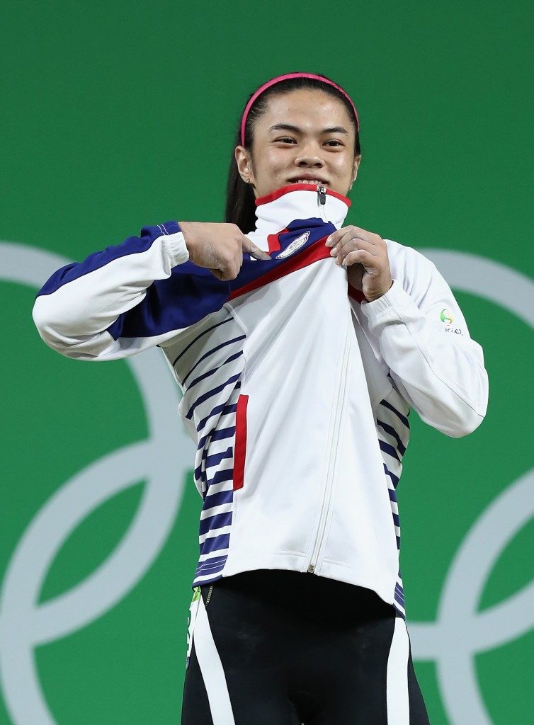Hsu Shu-ching won weightlifting gold for Chinese Taipei at Rio 2016 ©Getty Images