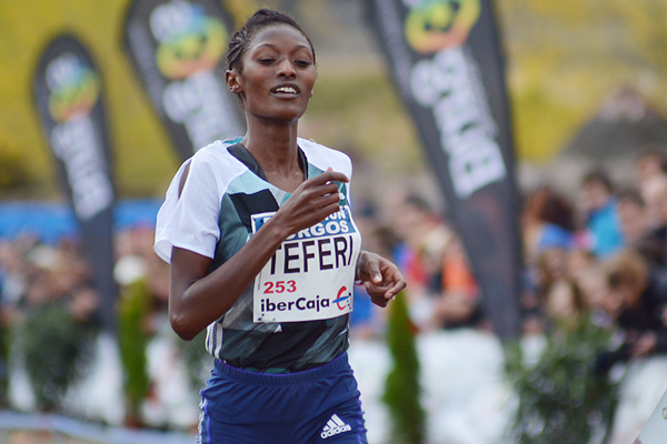 Ethiopia's Senbere Teferi was successful in the women's race ©IAAF