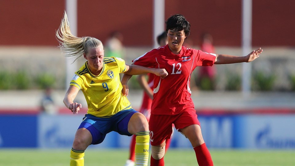 North Korea inflicted a shock 2-0 defeat on Olympic silver medallists Sweden ©FIFA