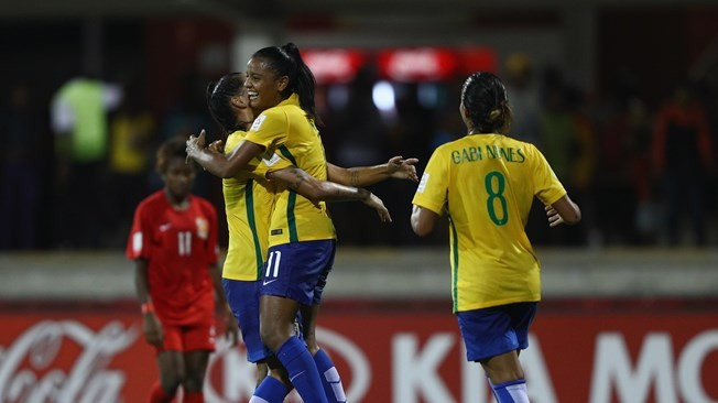 Brazil hit Papua New Guinea for nine on opening day of FIFA Under-20 Women's World Cup