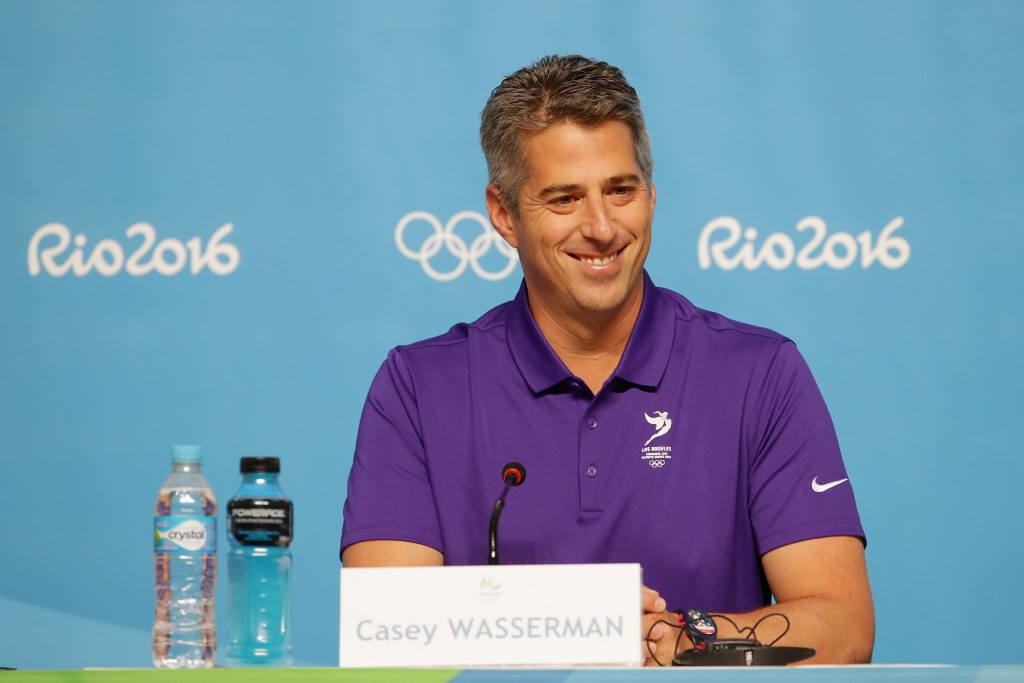 Los Angeles 2024 chairman Casey Wasserman claims the budget for the city's bid for the Olympic and Paralympic Games will be rigorously scrutinised before being made public next February ©Getty Images
