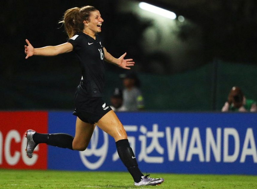 Tayla Christensen scored a late winner to give New Zealand victory over Ghana ©Getty Images