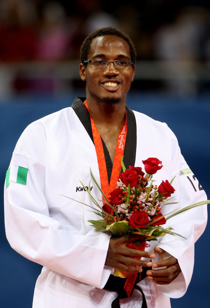 Chika Chukwumerije won an Olympic taekwondo bronze for Nigeria at Beijing 2008 ©Getty Images
