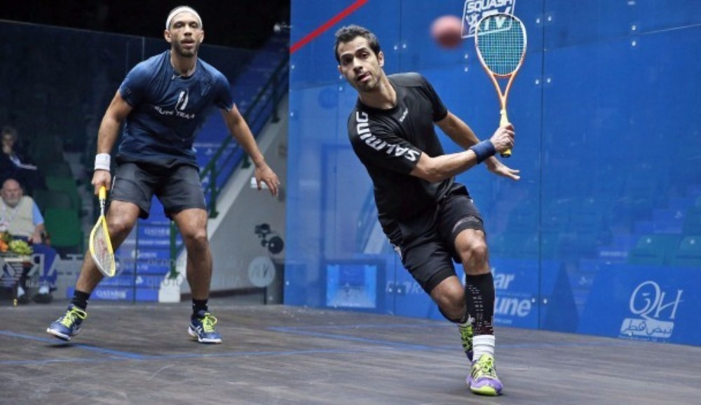 Mexico’s Cesar Salazar was among those to progress to the second round of the PSA Qatar Classic in Doha ©PSA