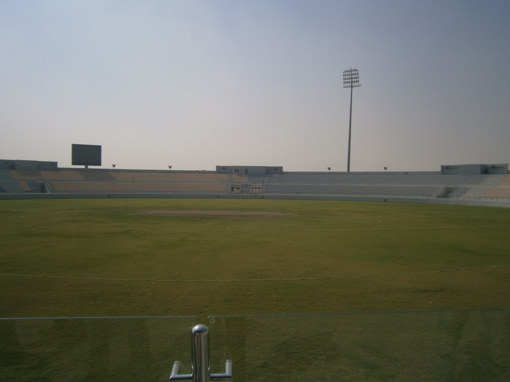 An 18,000 capacity cricket stadium is claimed to be open to workers to use and watch matches ©ITG