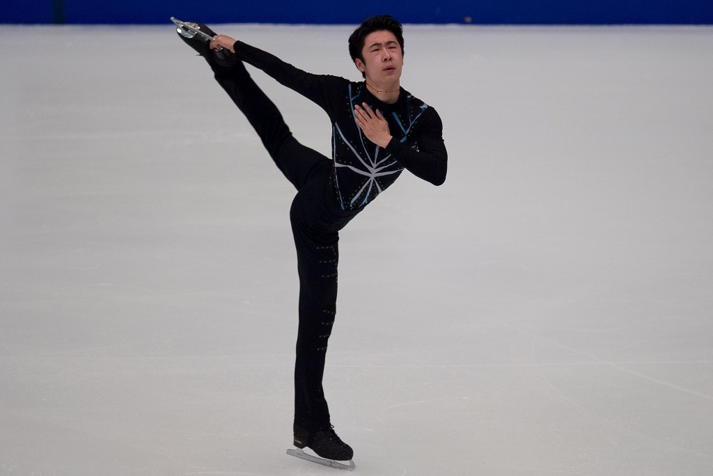 Home favourite Jin leads men's competition as Cup of China continues ISU Grand Prix of Figure Skating season