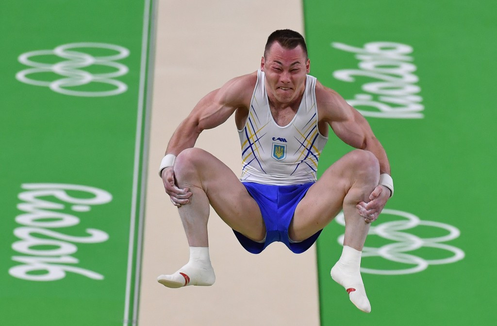 London 2012 Olympic vault bronze medallist Igor Radivilov of Ukraine claimed top spot on his preferred apparatus ©Getty Images
