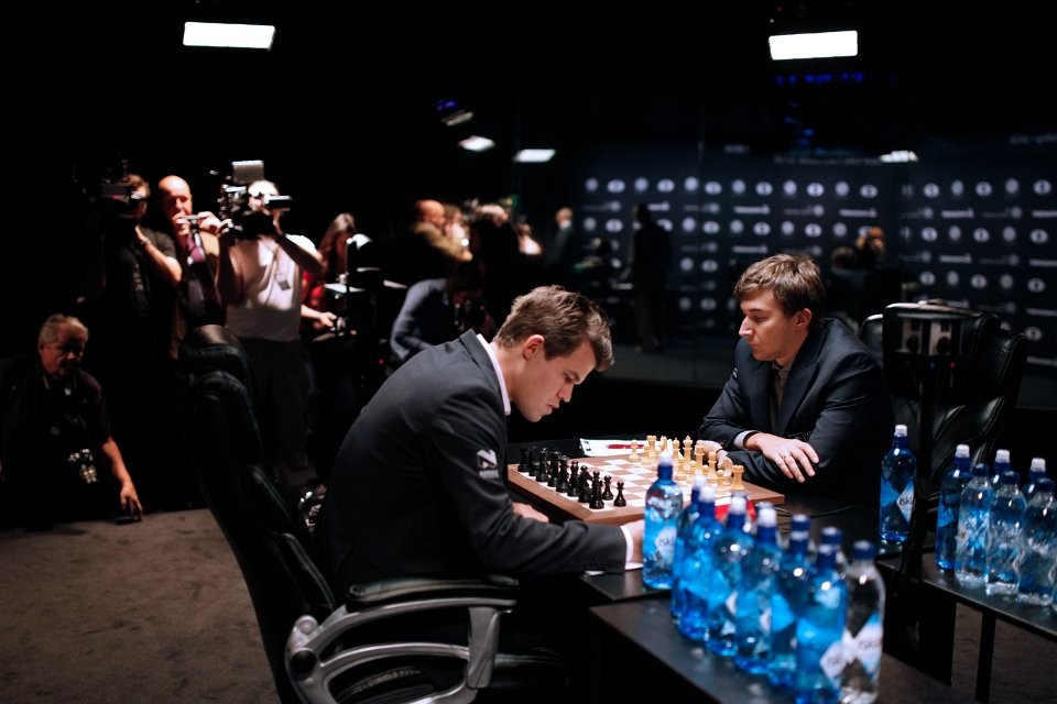 The Championship in New York City remains delicately poised ©FIDE 