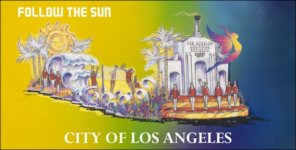 The City of Los Angeles' float at the Rose Parade is set to feature a number of Olympic and Paralympic heroes ©LA2024