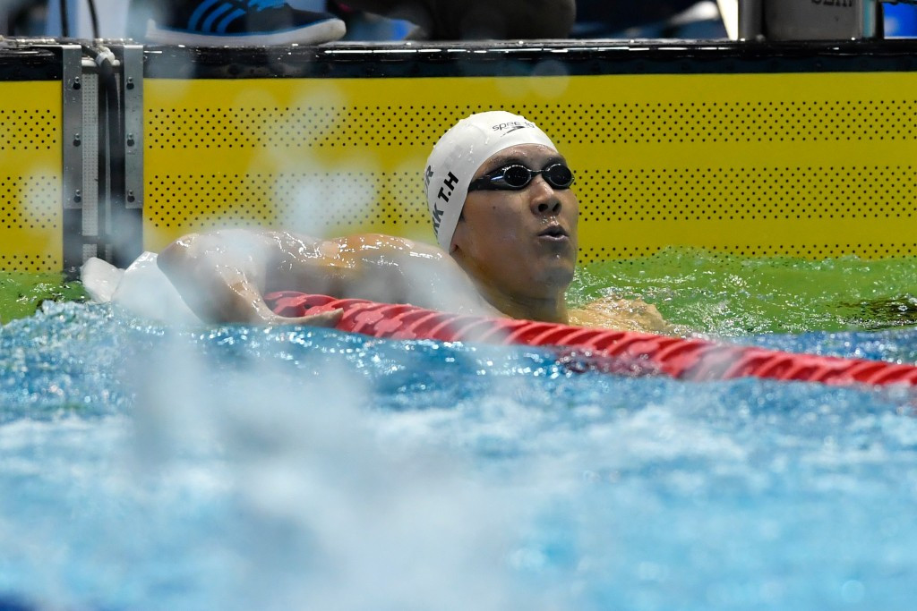South Korea’s Park Tae-hwan secured his third and fourth gold medals of the Asian Swimming Championships ©Getty Images