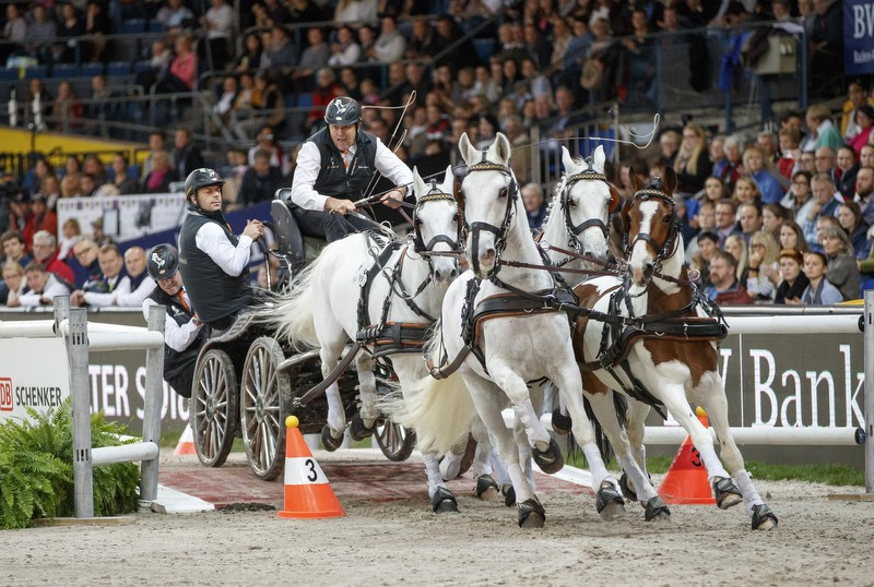 Reigning champion IJsbrand Chardon opened his title defence with a victory ©FEI