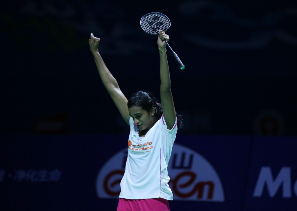 P.V Sindhu won her first title at Superseries level ©Getty Images