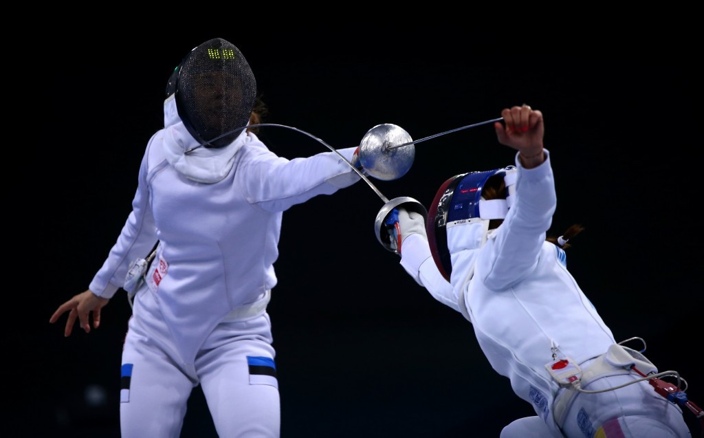 But Romania's women's epee team beat Estonia to gold ©Getty Images