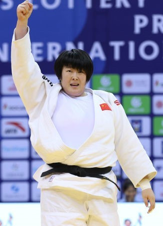 Yu Song claimed gold on the final day of the IJF Qingdao Grand Prix today ©IJF