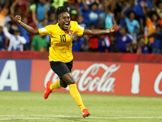 Nicollete Ageva scored a historic goal for Papua New Guinea ©Getty Images
