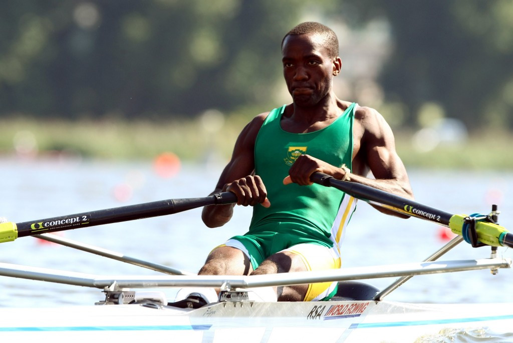 South Africa's Olympic champion Lawrence Ndlovu was part of the event in Zimbabwe ©Getty Images
