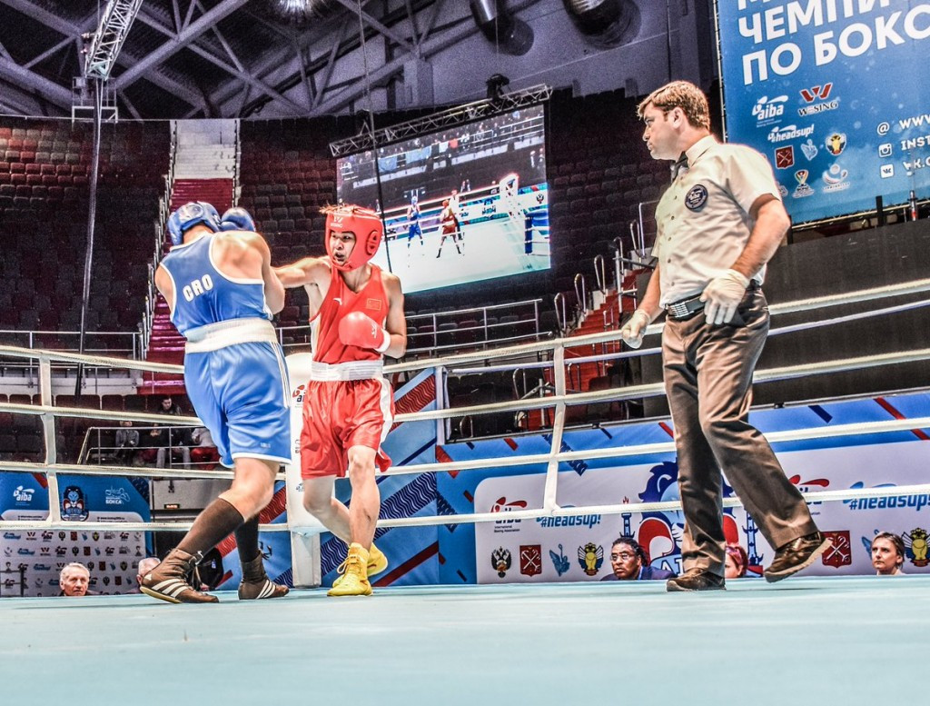 Competition at the AIBA Youth World Championships continued at the Sibur Arena in Saint Petersburg today ©AIBA