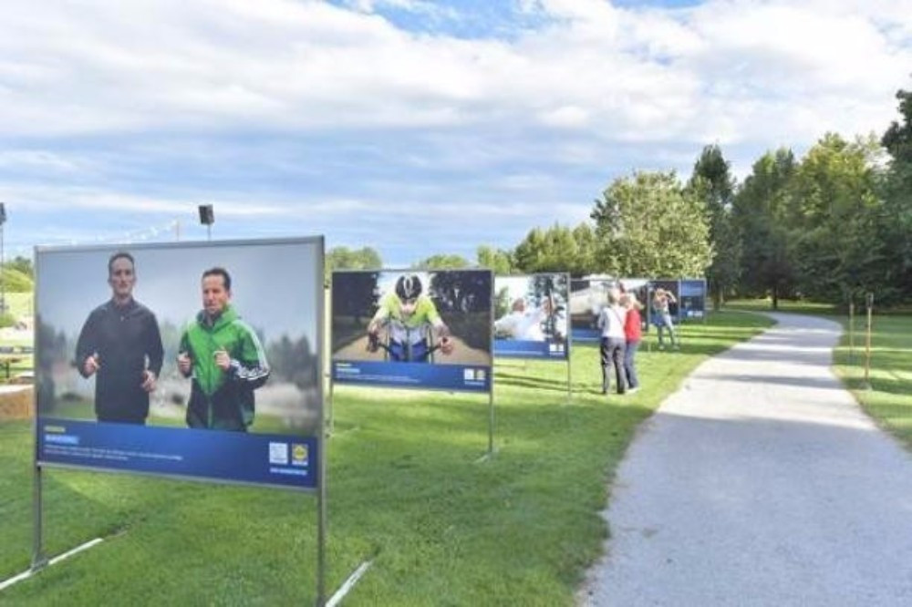 A photo exhibition was set up before Rio 2016 as part of the collaboration ©NPC Slovenia
