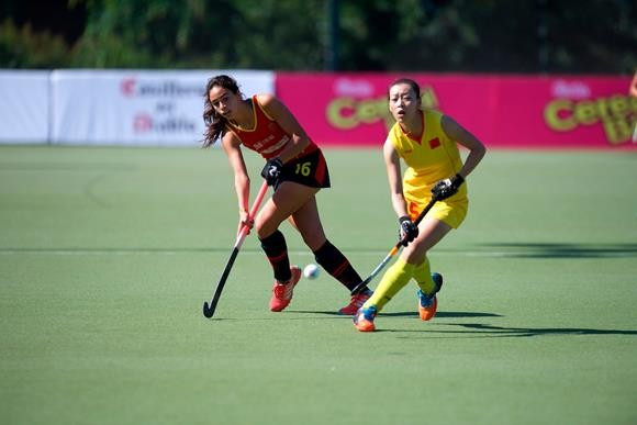China and Spain played out an entertaining 4-4 draw on the opening day ©FIH