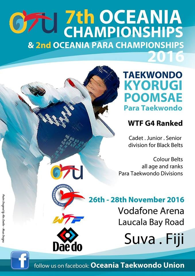 Fiji prepares to stage Oceania Taekwondo and Para-Taekwondo Championships
