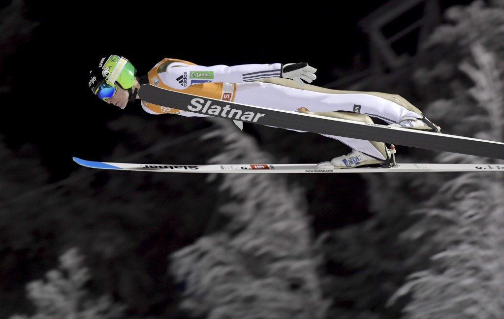 Domen Prevc claims first-ever victory as brother Peter crashes on second attempt at FIS Ski Jumping World Cup