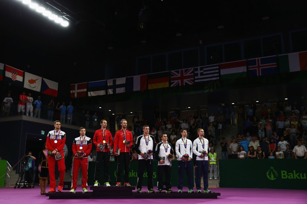 Mathias Boe and Carsten Mogensen secured Denmark's first Baku 2015 European Games gold ©Getty Images