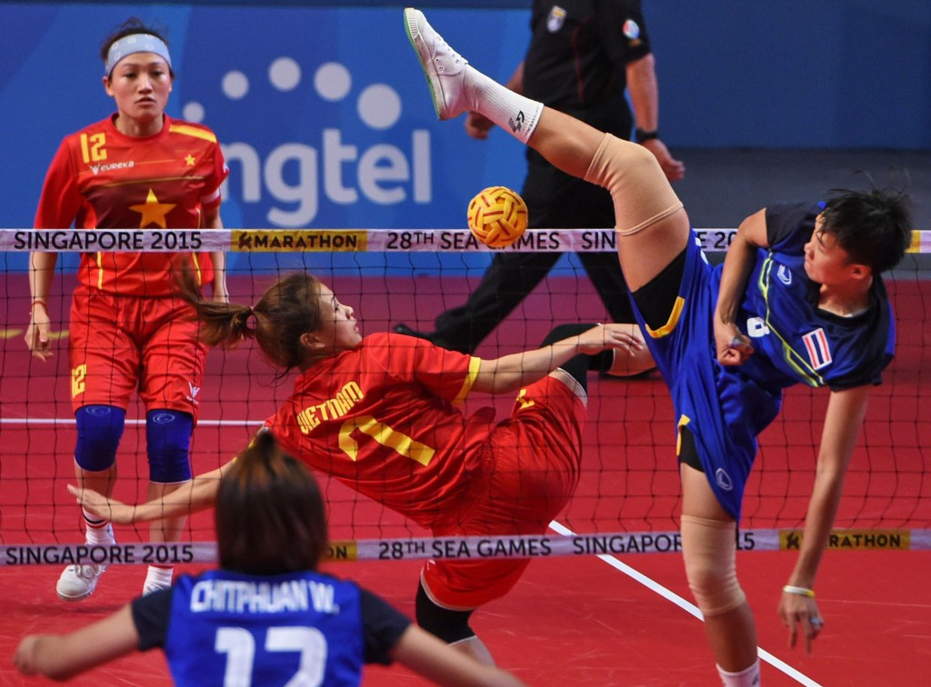 Sepaktakraw has featured in recent editions of the Asian Games and Southeast Asian Games ©Getty Images