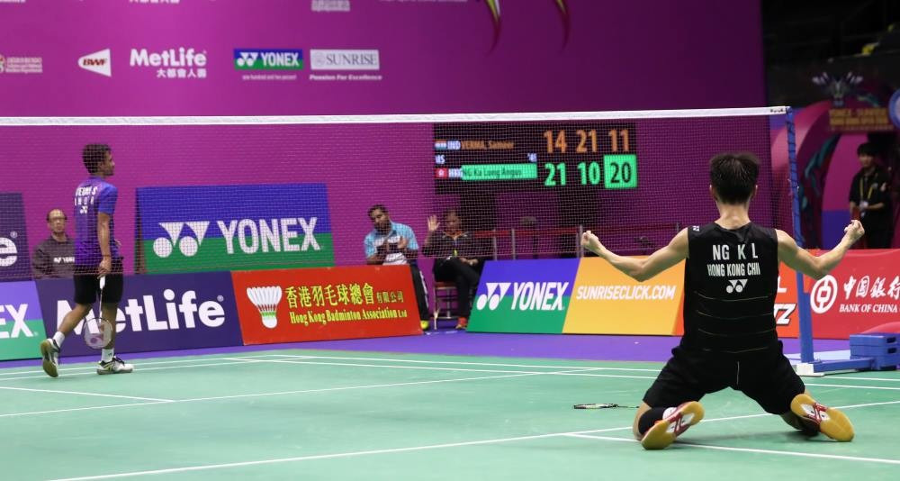 Ng Ka Long claimed the men's singles title at the BWF Hong Kong Superseries today ©BWF