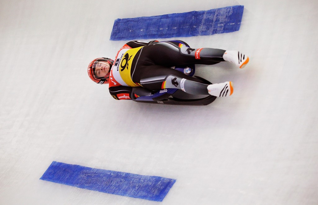 Johannes Ludwig claimed his first-ever International Luge Federation World Cup victory ©Getty Images