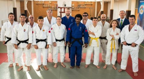 Judoka from six countries were invited to Hungary to appear in the video ©IBSA
