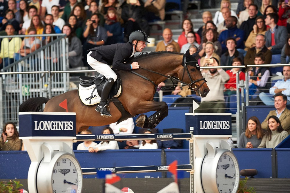  Germany's Marcus Ehning took maximum points at today’s sixth leg of the FEI Jumping World Cup ©FEI