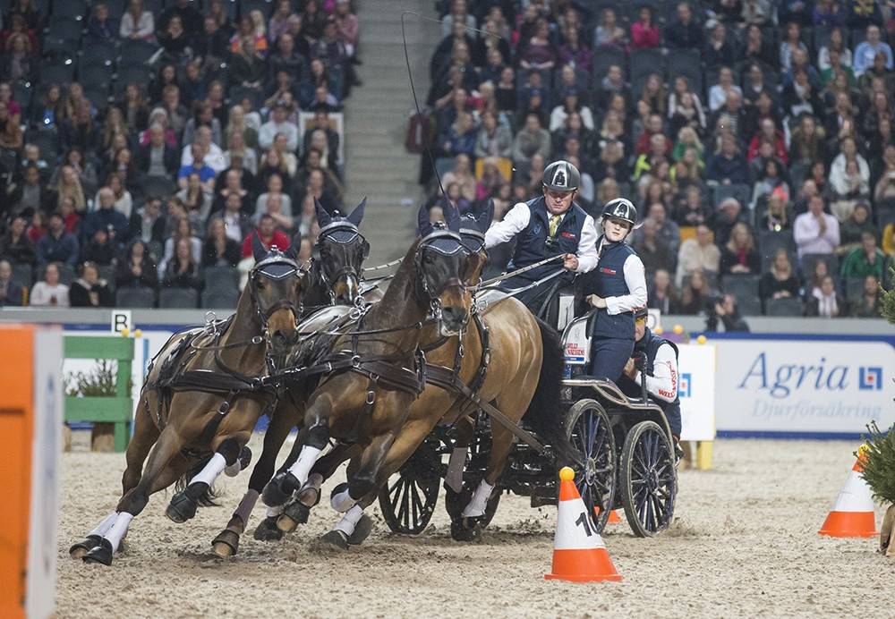 Boyd Exell claimed victory at the second stage of the FEI World Cup Driving in Stockholm ©FEI