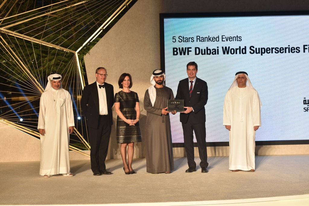 BWF Dubai World Superseries Finals receives top five-star rating under sports events ranking system
