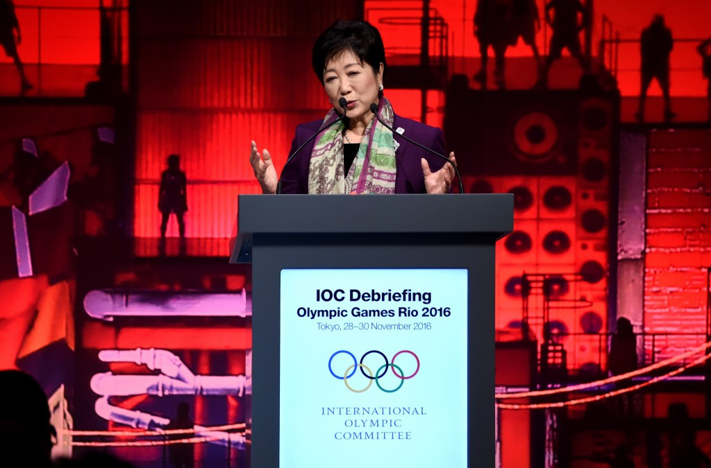 Tokyo Governor Yuriko Koike admitted the initial rowing and canoe sprint plan was superior to the alternative ©Getty Images