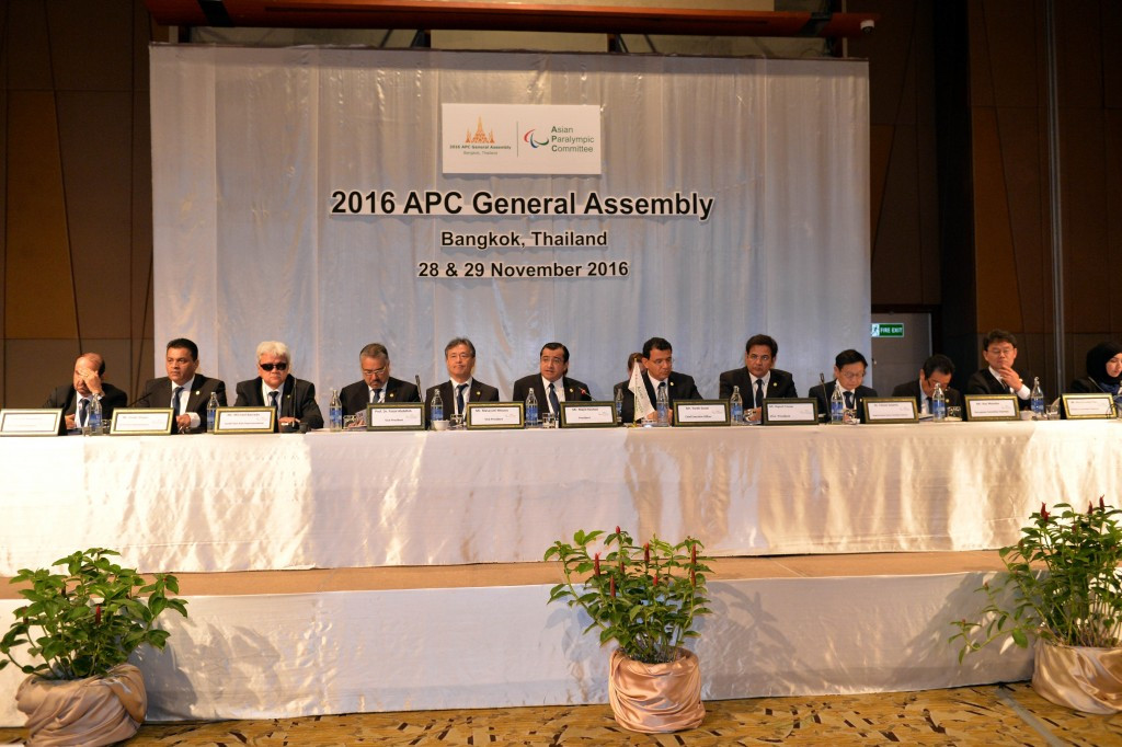 Asian Paralympic Committee votes in favour of constitutional changes at General Assembly in Bangkok