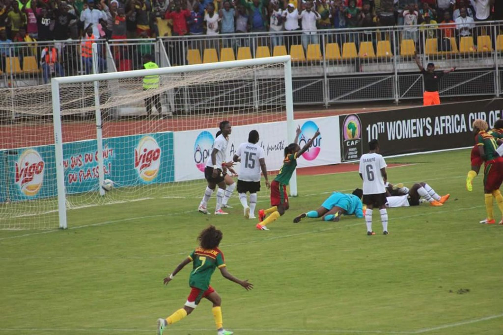 Hosts Cameroon secured their place in the final of the Africa Women Cup of Nations after beating Ghana 1-0 at the Stade Ahmadou Ahidjo in Yaounde ©Fecafoot-Officiel/Twitter