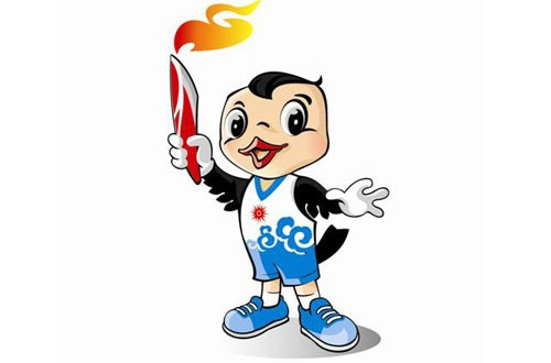 The Danang 2016 mascot is a swiftlet, a special characteristic of the coastal central south of Vietnam