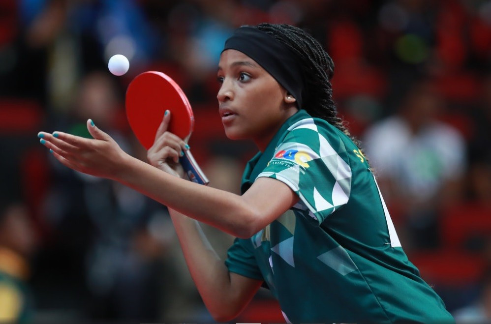 South Africa's girls' team also suffered two defeats on day one ©ITTF